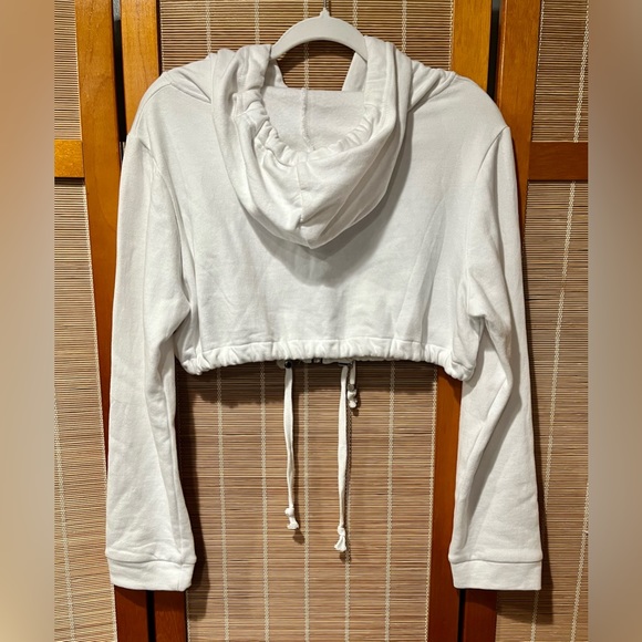 HALFHEART white cropped zip up NWT, size S - Picture 2 of 5